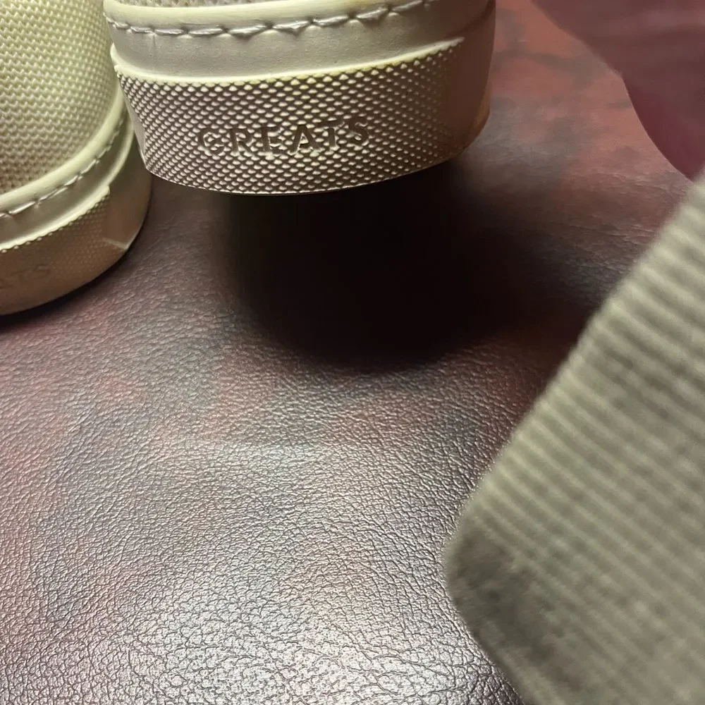 GREATS royal knit sneakers off white size 10‎